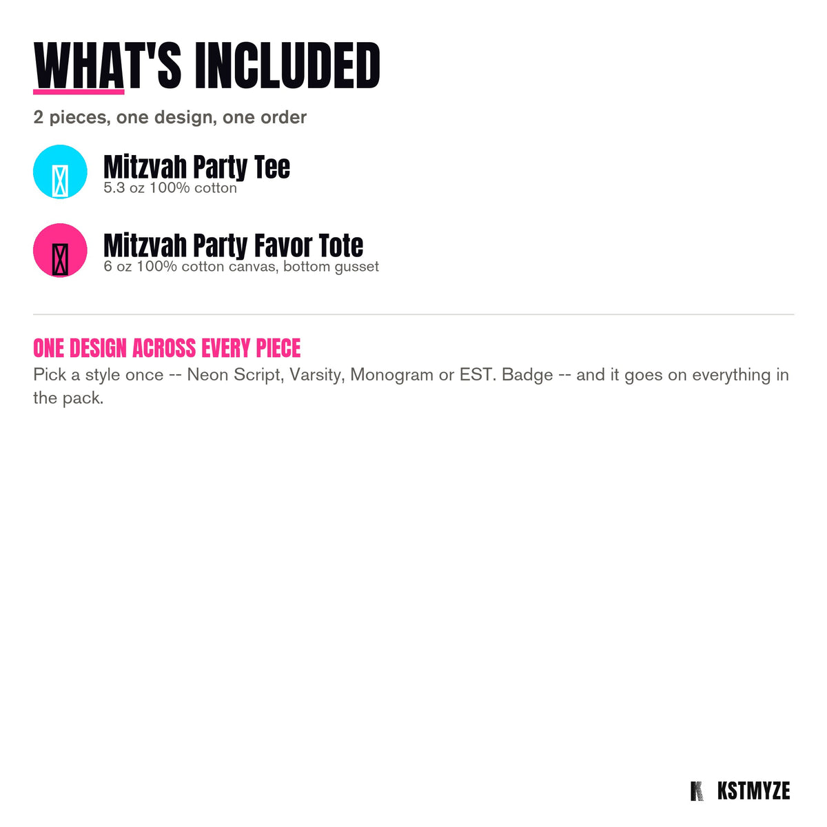 Party Favor Pack (tee + tote): 02_included