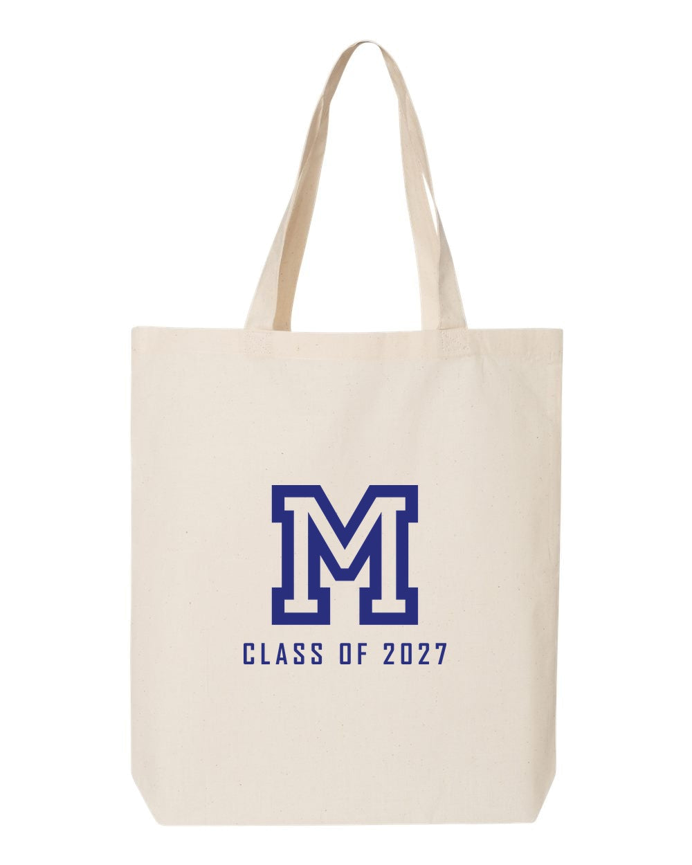 Montclair High School Class of 2027 Tote Bag, Medium, Natural