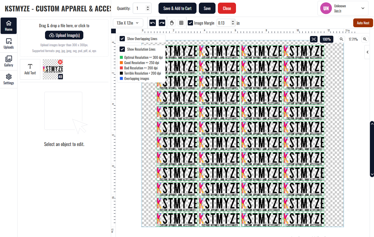 CREATE YOUR OWN DTF GANG SHEET