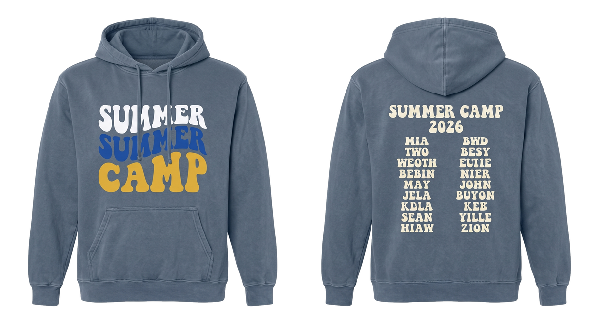 Custom Summer Camp Hoodies (Front and Back)