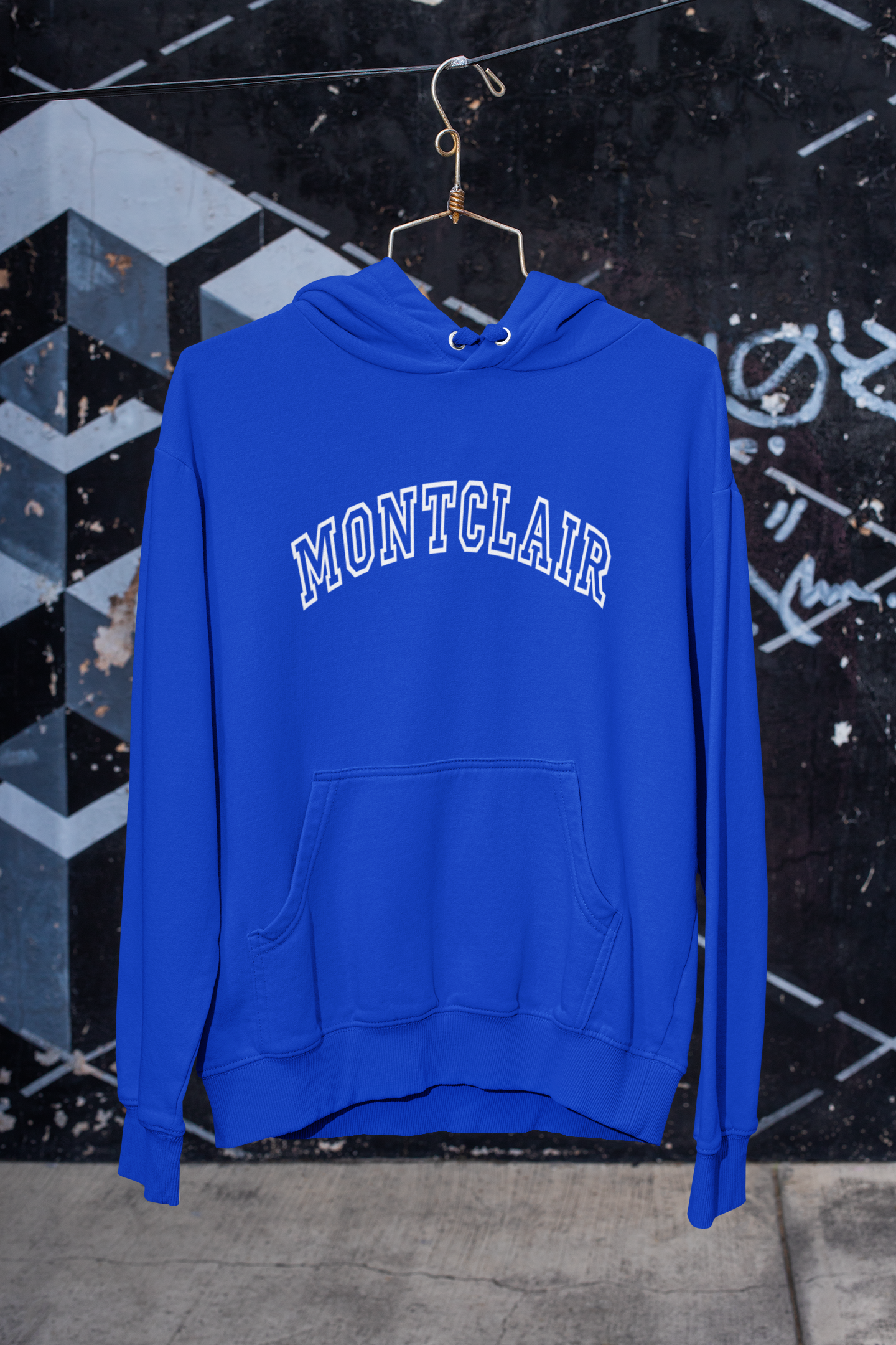 Montclair Pullover Hoodie Front Arched Design (Style C)
