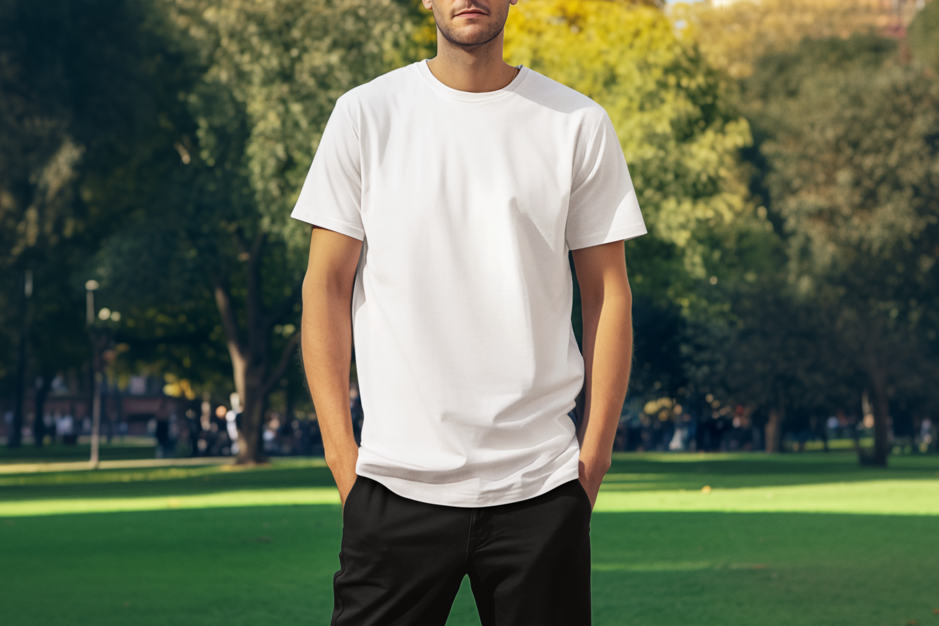 Mens White T-Shirt Create Your Own Front & Back Designs