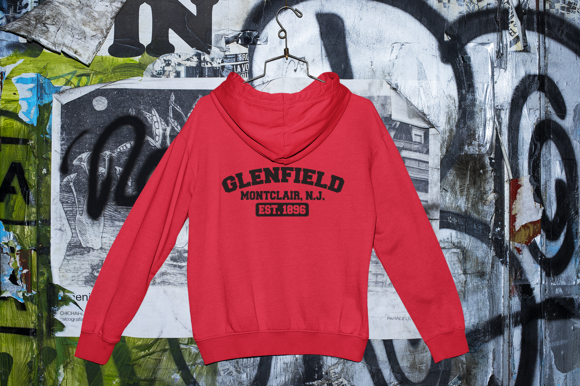 Glenfield Pullover Hoodie Cougar Chest & Back (Style B)