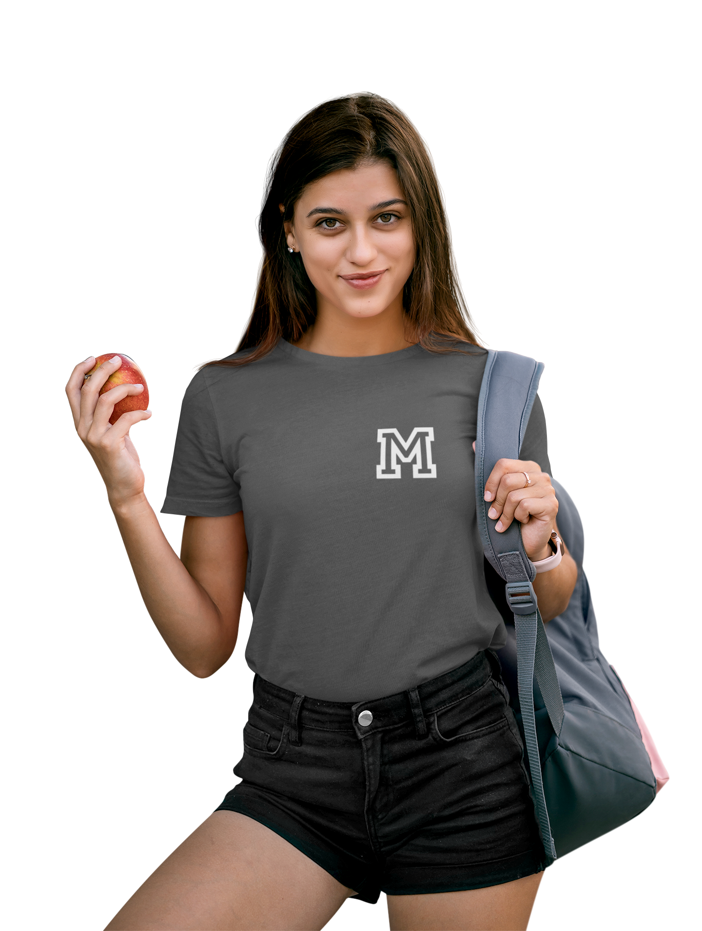 MHS Ladies Short Sleeve T-Shirt "M" Chest Design