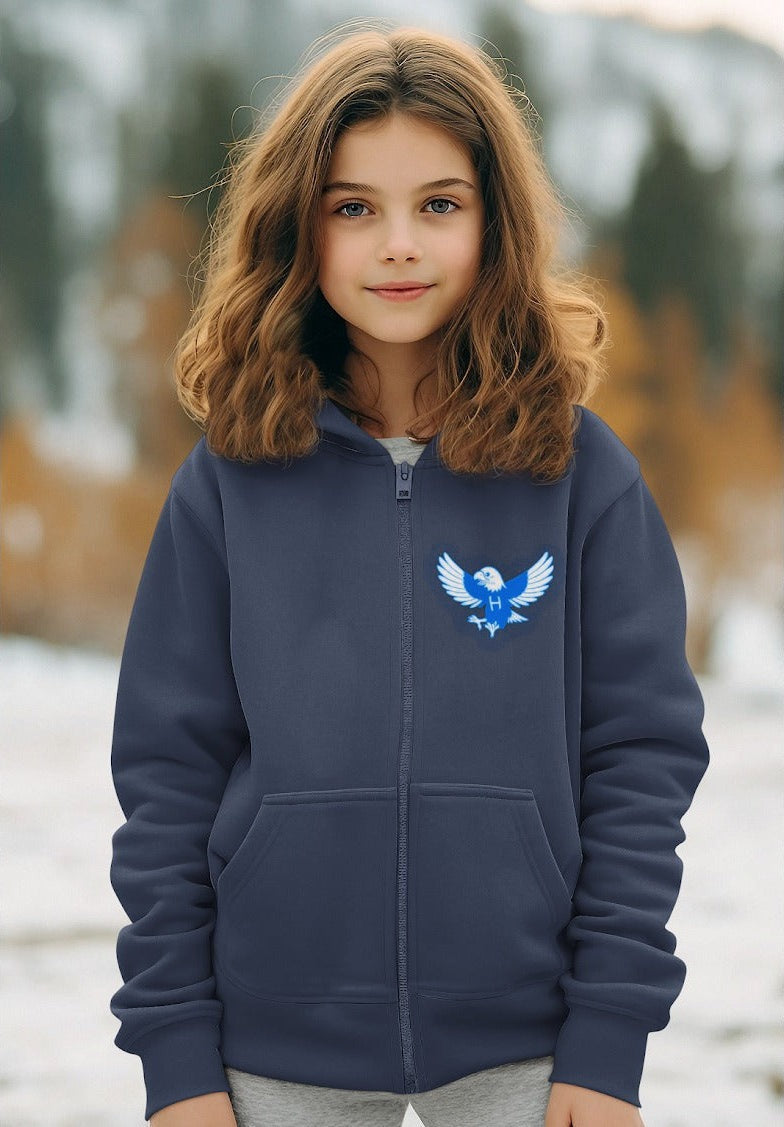 Hillside Zippered Hoodie Navy Blue (Style B)