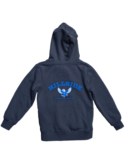 Kids Zippered Hoodie - Hillside Elementary School spirit wear