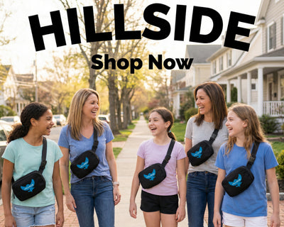 🦅 Hillside Pride: Official Blue Eagle Crossbody Bag