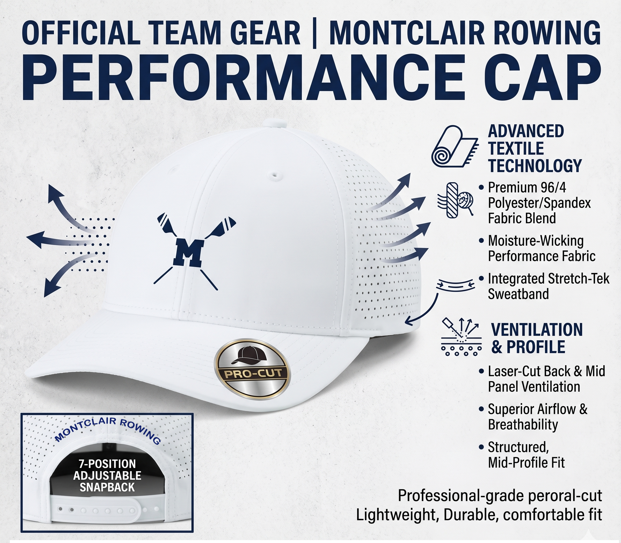 Montclair Rowing Performance Cap