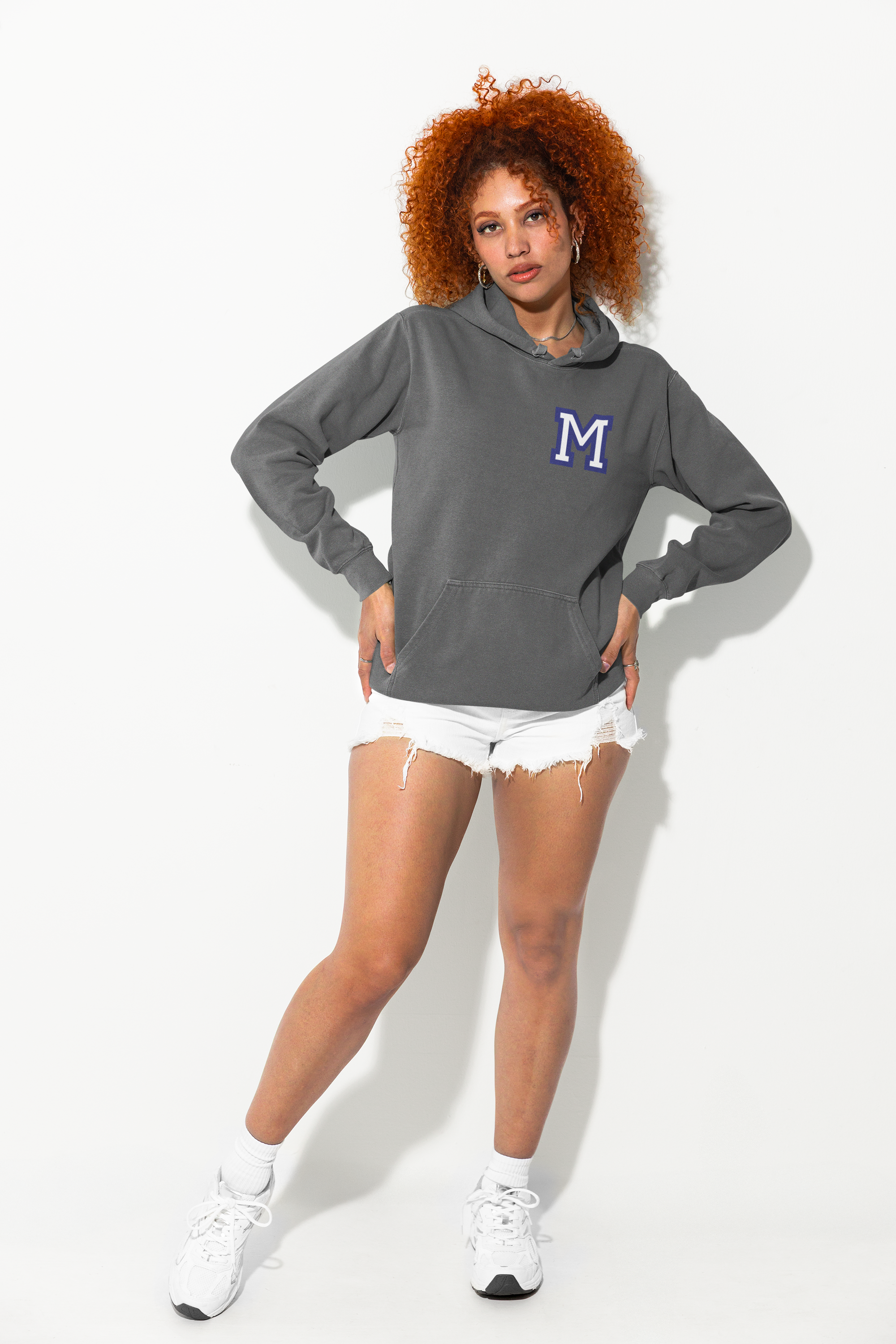 MHS Ladies Hoodie Chest "M" Print