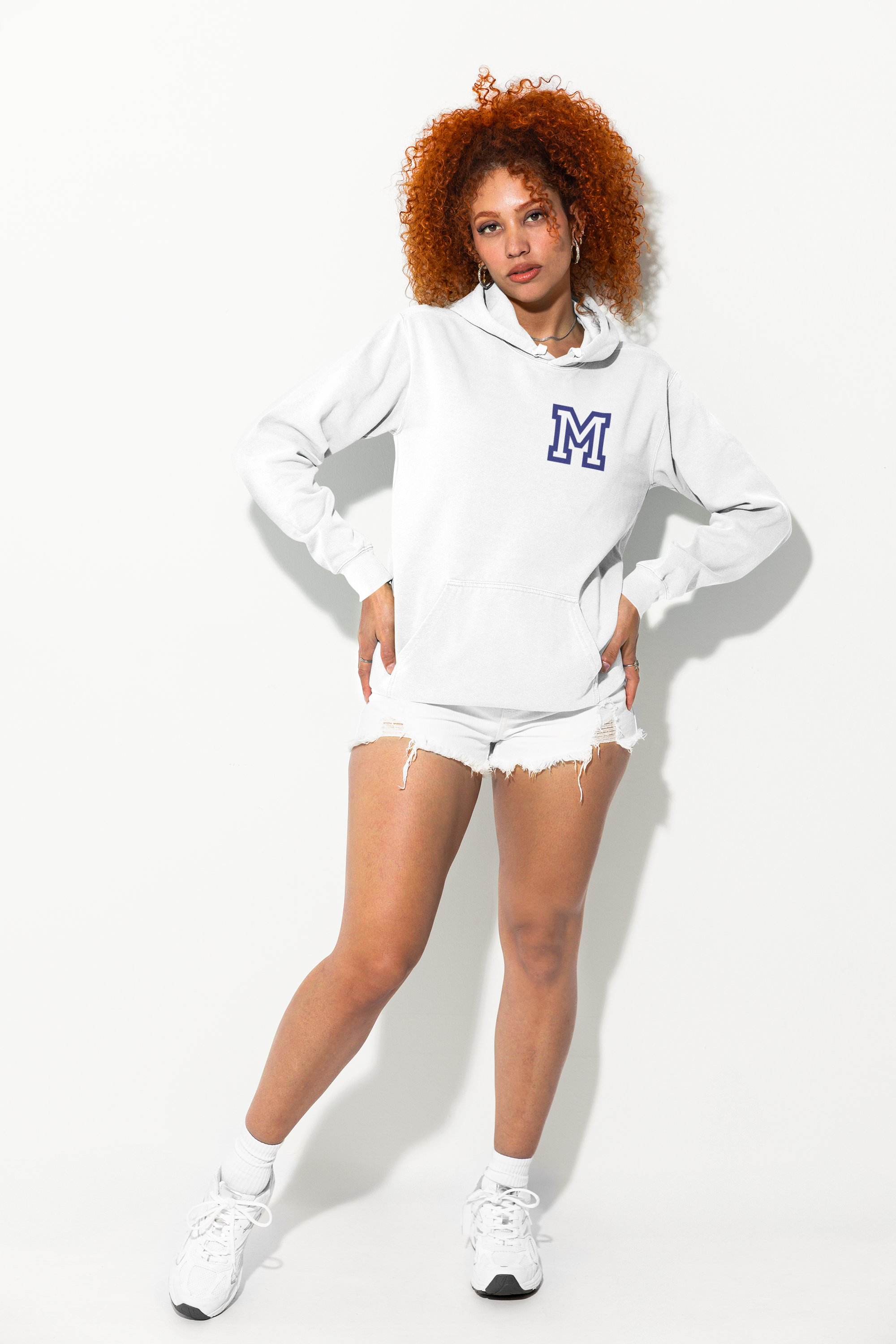 MHS Ladies Hoodie Chest "M" Print