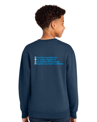 Hillside S.O.A.R. Crewneck (Style S) - back, navy