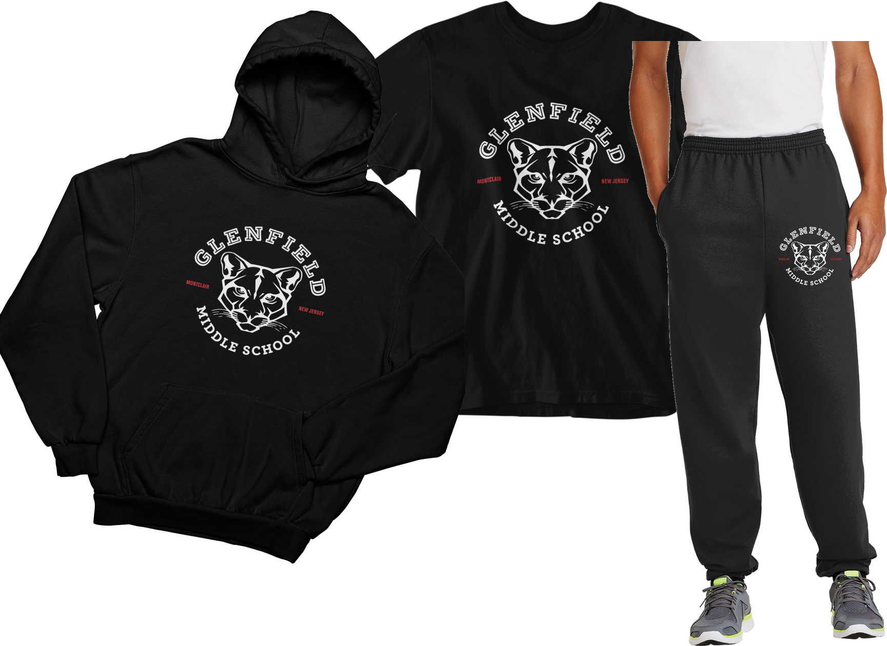 Glenfield Den Day - tee, hoodie and sweatpants