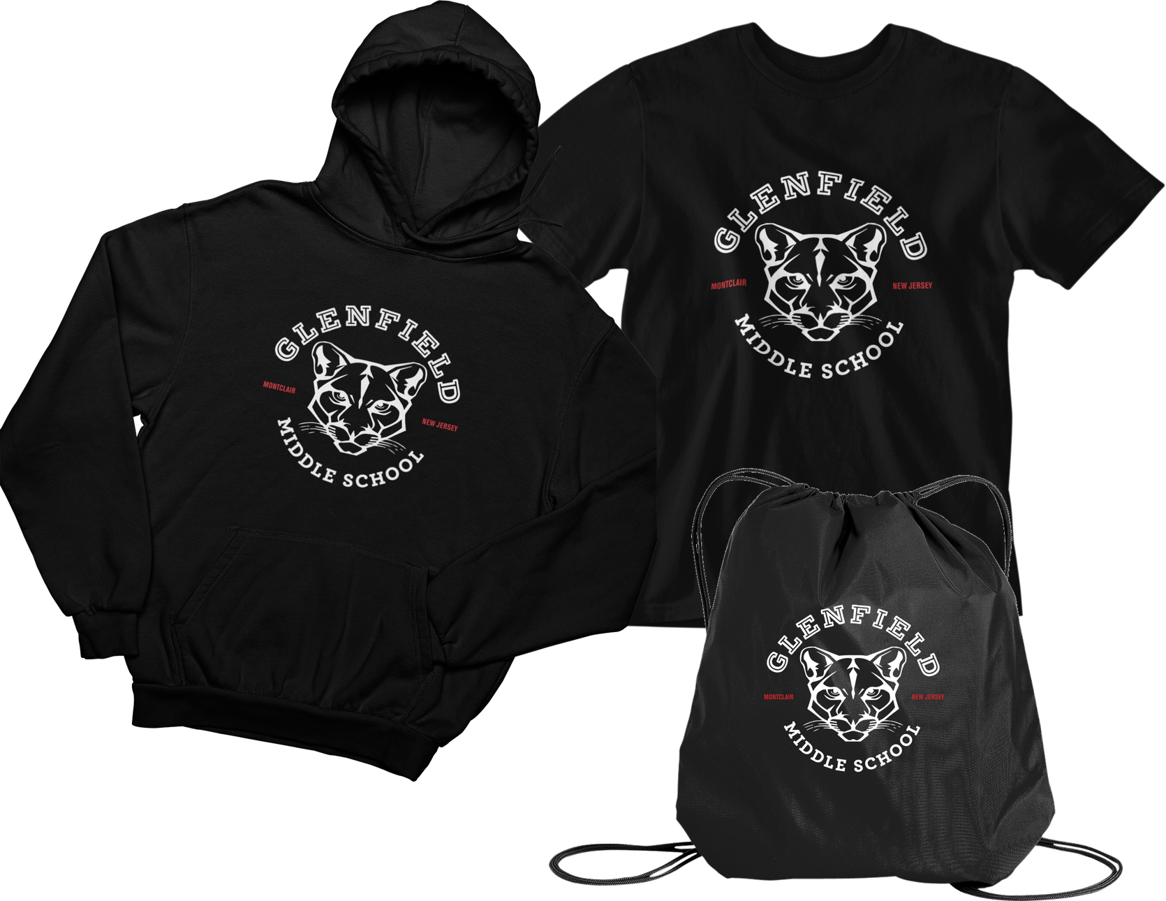 Glenfield Hall Pass - tee, hoodie and cinch pack