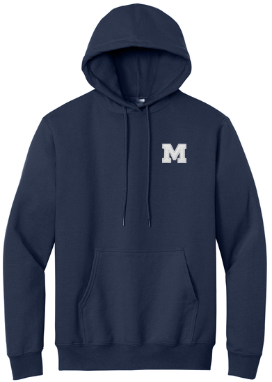 MHS Men's Hoodie Embroidered "M" Chest Design