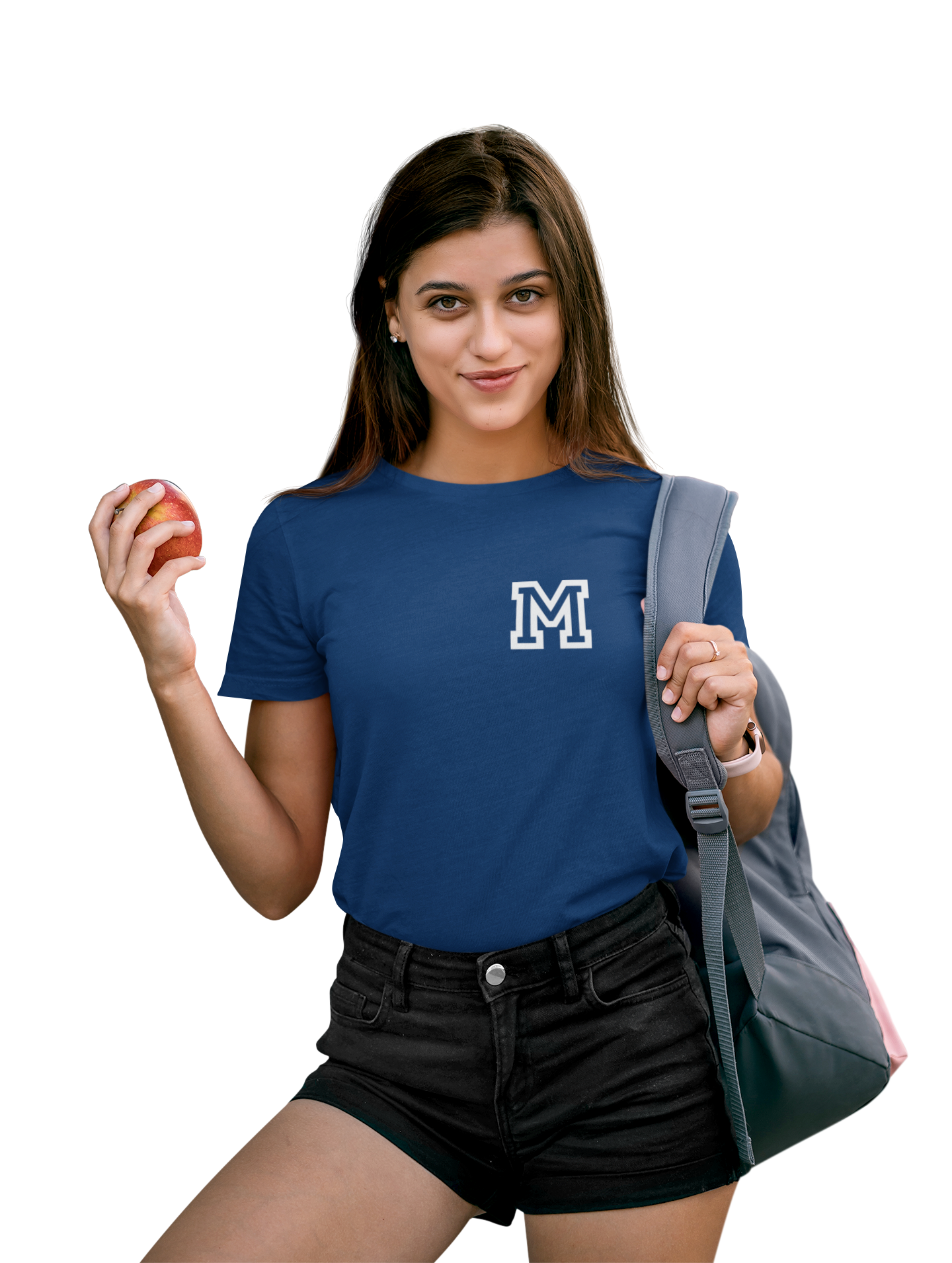 MHS Ladies Short Sleeve T-Shirt "M" Chest Design
