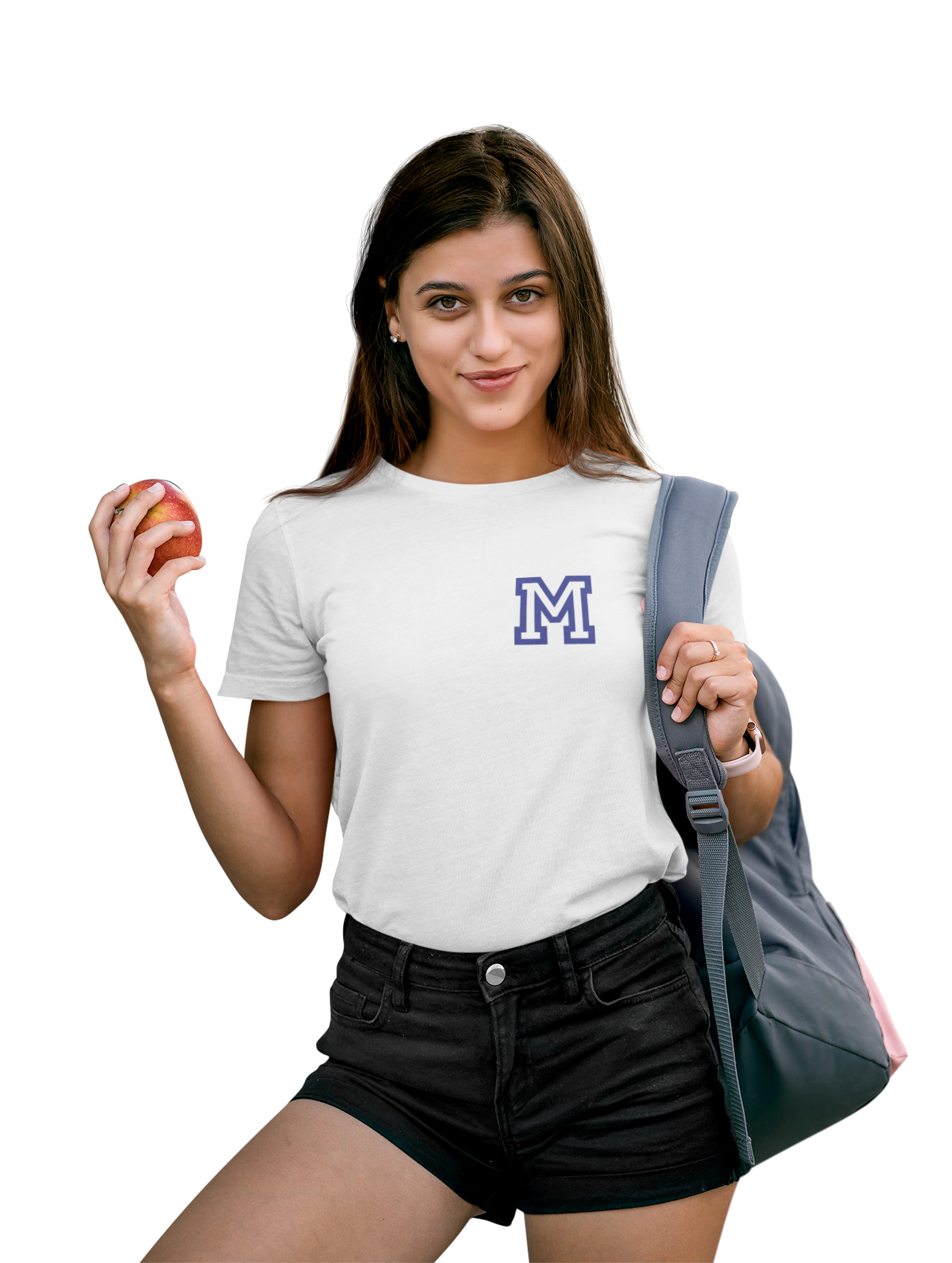 MHS Ladies Short Sleeve T-Shirt "M" Chest Design