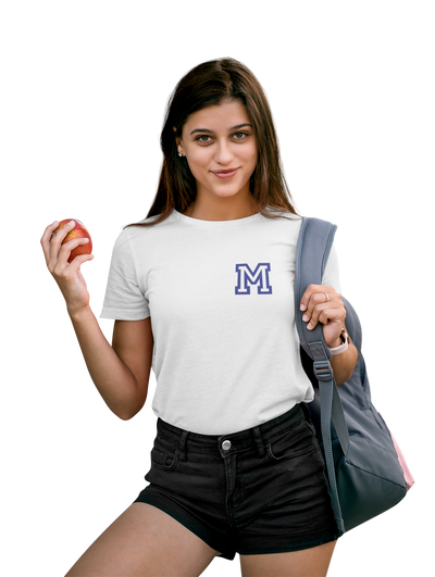 MHS Ladies Short Sleeve T-Shirt "M" Chest Design